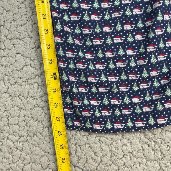 Vineyard Vines Santa Whale Mens Christmas Holiday Cotton Pajama Bottoms Pants XL - Picture 5 of 6